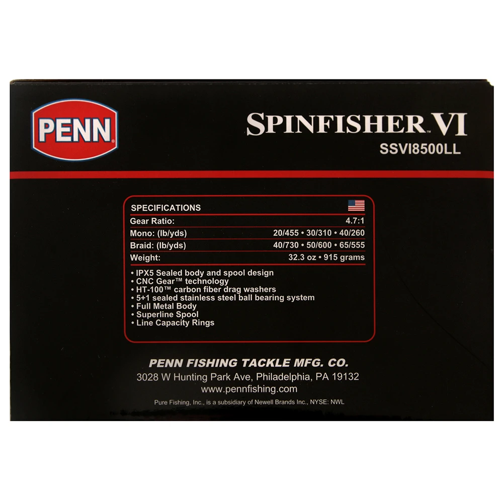 PENN Spinfisher VI 8500 Live Liner Spinning Reel 4 PENN Spinfisher VI 8500 Live Liner Spinning Reel - Image 2