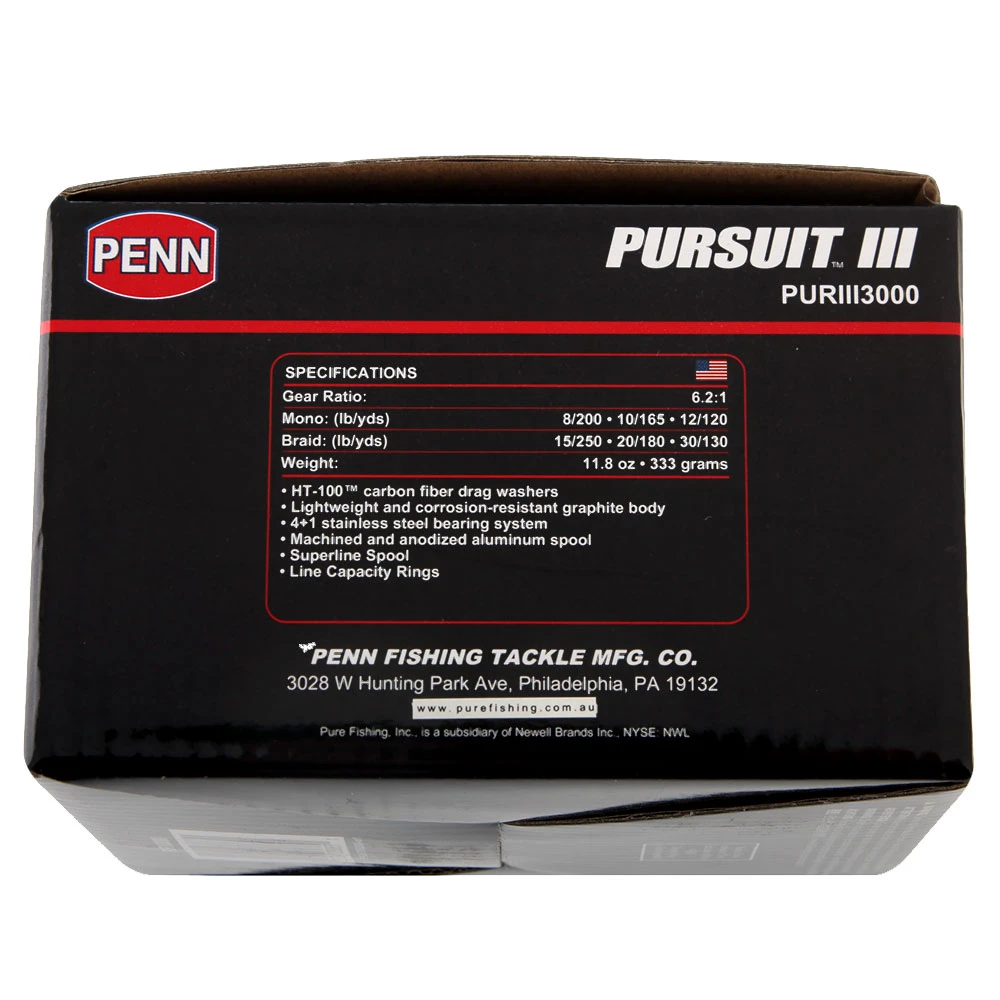 PENN Pursuit III 3000 Spinning Reel 4 PENN Pursuit III 3000 Spinning Reel - Image 2