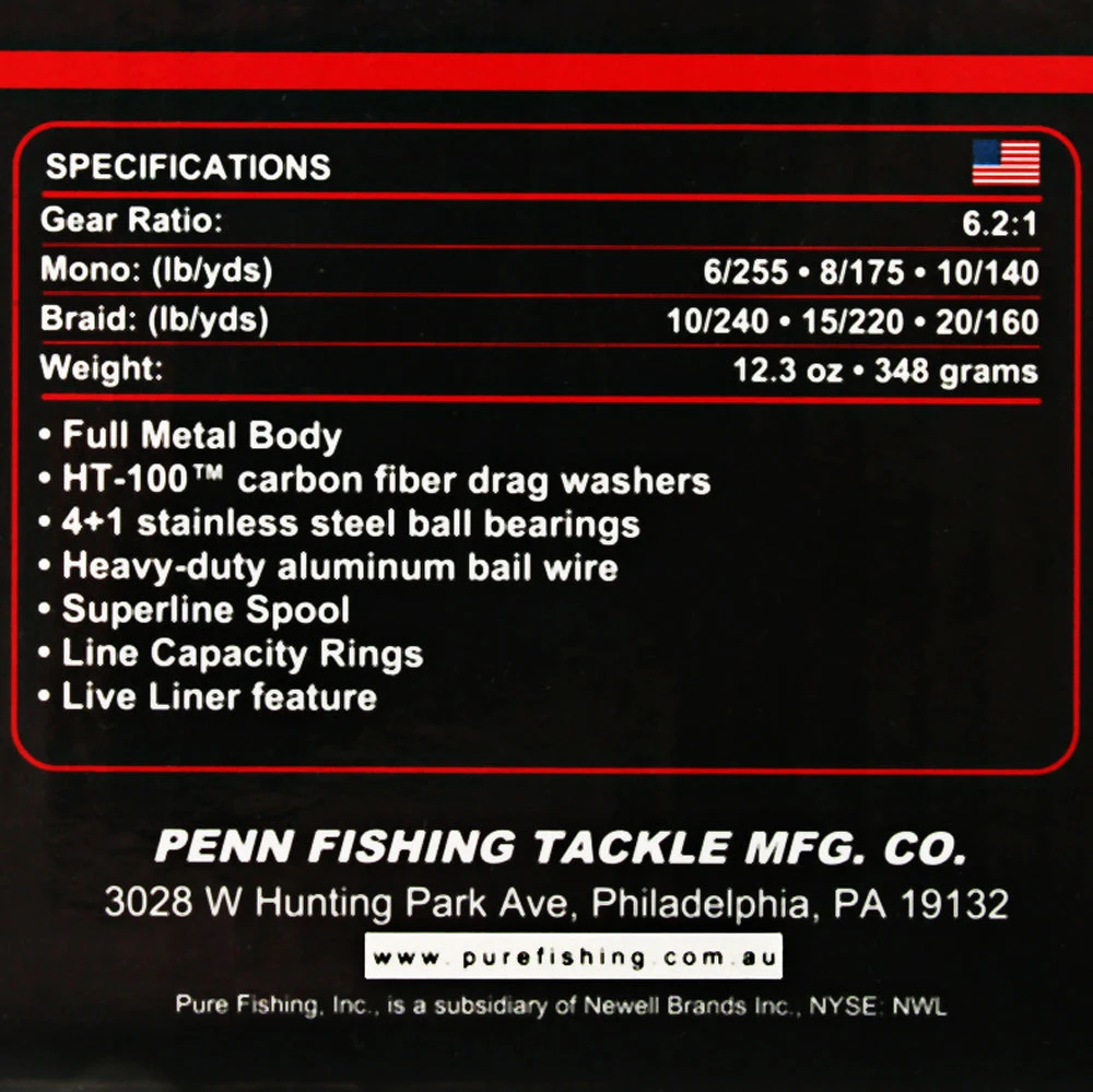 PENN Fierce III 2500LL Live Liner Spinning Reel 4 PENN Fierce III 2500LL Live Liner Spinning Reel - Image 2