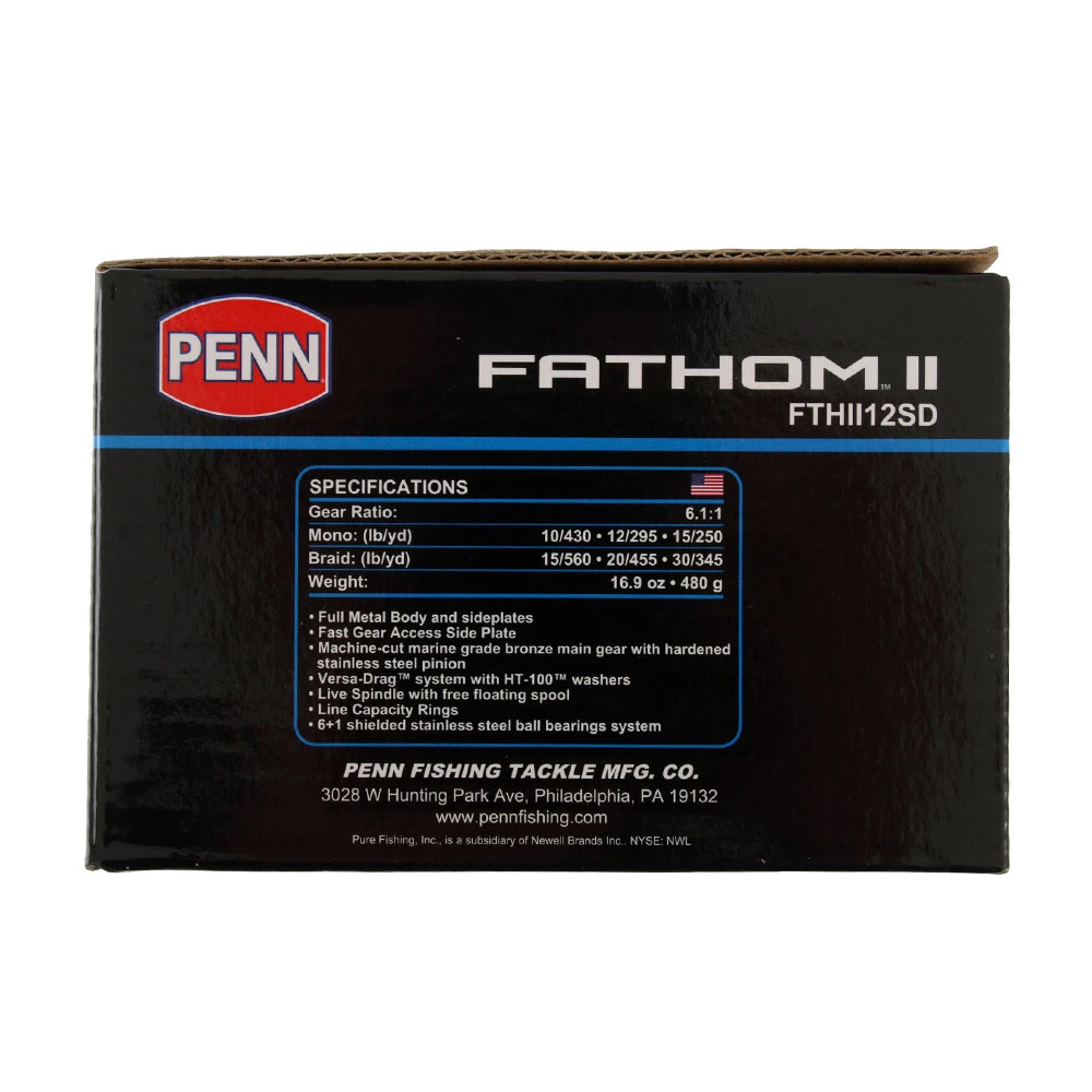 PENN Fathom II 12 Overhead Star Drag Reel 4 PENN Fathom II 12 Overhead Star Drag Reel - Image 2