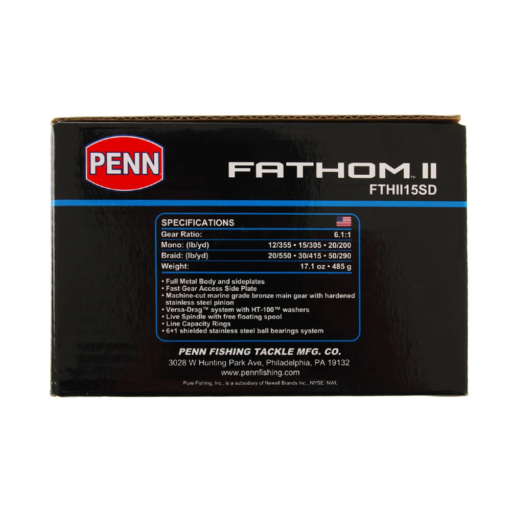 PENN Fathom II 15 Overhead Star Drag Reel 4 PENN Fathom II 15 Overhead Star Drag Reel - Image 2