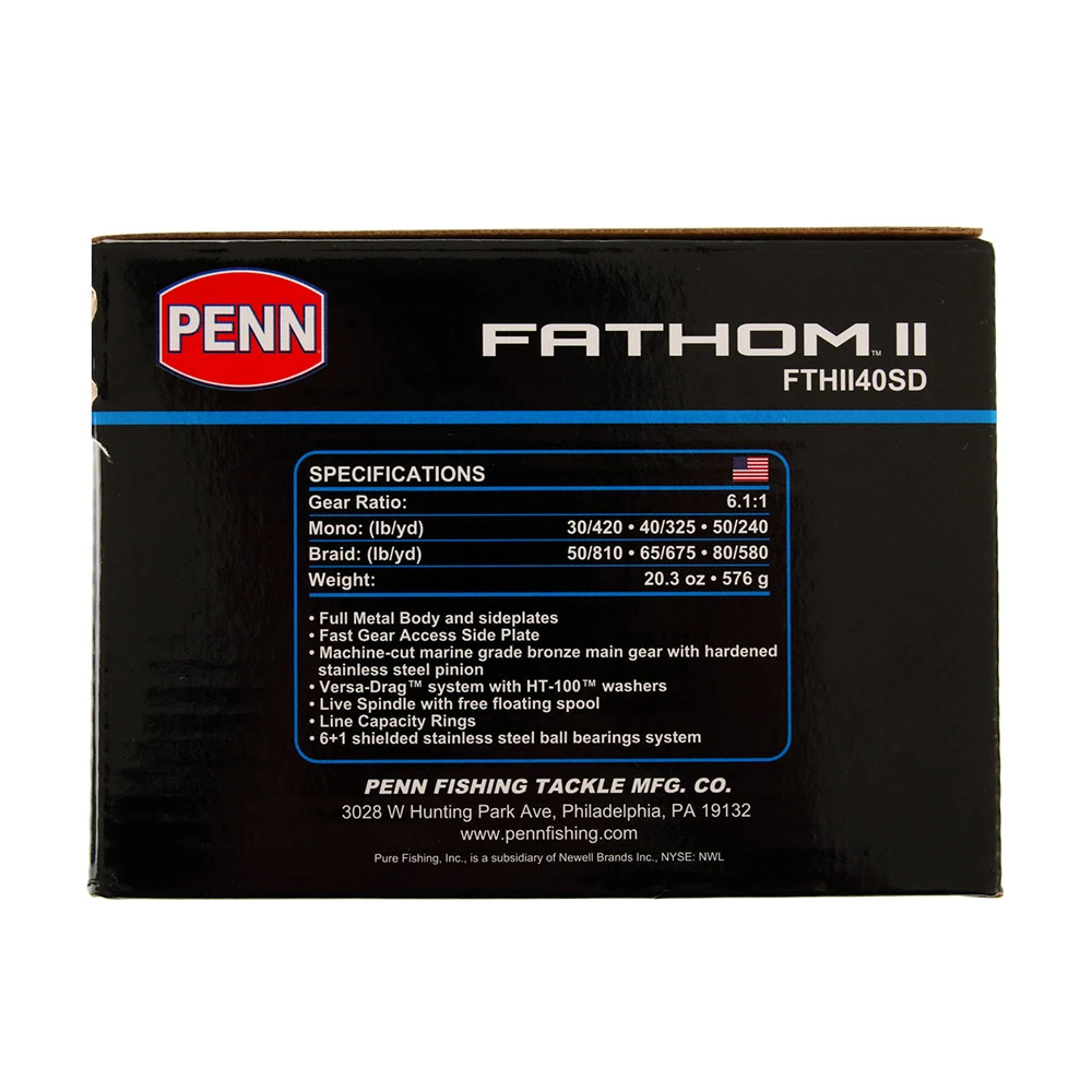 PENN Fathom II 40 Overhead Star Drag Reel 4 PENN Fathom II 40 Overhead Star Drag Reel - Image 2