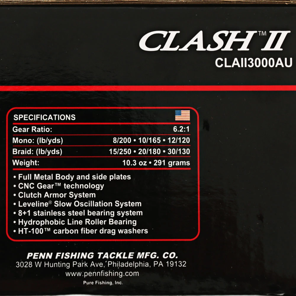 PENN Clash II 3000 Spinning Reel 4 PENN Clash II 3000 Spinning Reel - Image 2
