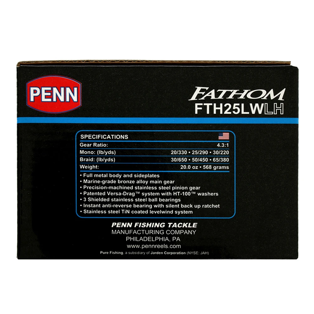 PENN Fathom 25 Level Wind Overhead Reel Left Hand 4 PENN Fathom 25 Level Wind Overhead Reel Left Hand - Image 2